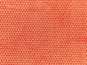 Coperta arancione in poliestere 150 x 200 cm copriletto decorativo in morbida pelliccia plaid Beliani