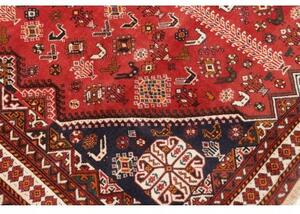 Tappeto Shiraz Fine Stilizzato Rosso Mattone Blu Scuro 208x315 Cm