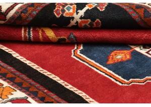 Tappeto Shiraz Fine Stilizzato Rosso Blu Scuro 150x206 Cm