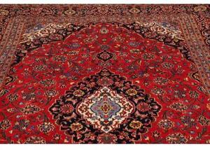 Tappeto Ardakan Medaglione Floreale Rosso Blu Scuro 202x295 Cm
