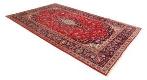Tappeto Ardakan Medaglione Floreale Rosso Blu Notte 198x314 Cm