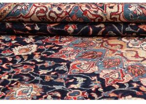 Tappeto Sarough Medaglione Floreale Blu Scuro Rosso 288x396 Cm