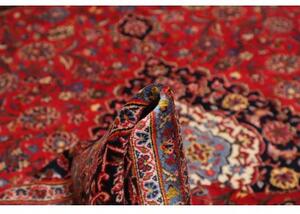 Tappeto Ardakan Medaglione Floreale Rosso Blu Scuro 202x295 Cm
