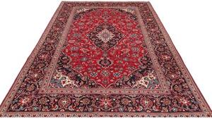 Tappeto Ardakan Medaglione Floreale Rosso Blu Scuro 192x310 Cm