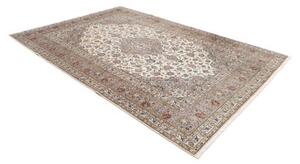 Tappeto Kashan Medaglione Floreale Avorio Beige 207x300 Cm