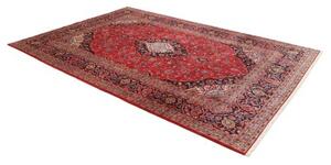 Tappeto Ardakan Medaglione Floreale Rosso Blu Scuro 202x295 Cm