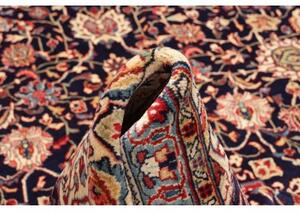 Tappeto Sarough Medaglione Floreale Blu Scuro Rosso 245x345 Cm