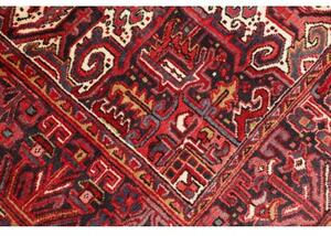 Tappeto Gorawan Stilizzato Rosso Scuro Avorio 265x338 Cm