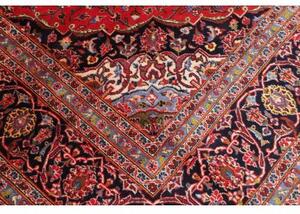 Tappeto Ardakan Medaglione Floreale Rosso Blu Scuro 202x295 Cm