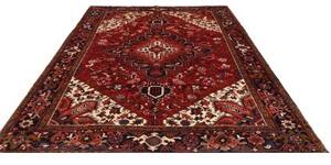 Tappeto Gorawan Stilizzato Rosso Blu Scuro 230x300 Cm