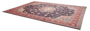 Tappeto Sarough Medaglione Floreale Blu Scuro Rosso 288x396 Cm