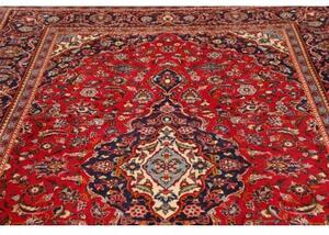 Tappeto Ardakan Medaglione Floreale Rosso Blu Notte 198x314 Cm