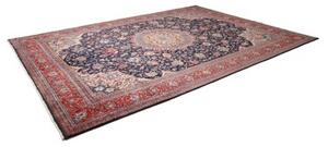 Tappeto Sarough Medaglione Floreale Blu Scuro Rosso 288x396 Cm
