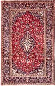Tappeto Ardakan Medaglione Floreale Rosso Blu Notte 198x314 Cm