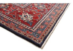 Tappeto Sarough Medaglione Floreale Blu Scuro Rosso 288x396 Cm