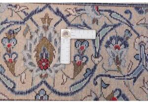 Tappeto Kashan Medaglione Floreale Avorio Beige 207x300 Cm