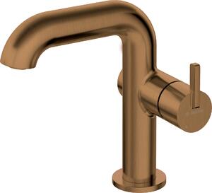 Washbasin mixer with rectangular spout