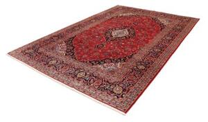 Tappeto Ardakan Medaglione Floreale Rosso Blu Scuro 202x295 Cm
