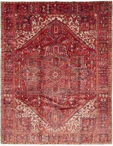 Tappeto Gorawan Stilizzato Rosso Scuro Avorio 265x338 Cm