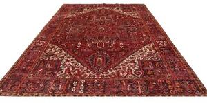 Tappeto Gorawan Stilizzato Rosso Scuro Avorio 265x338 Cm
