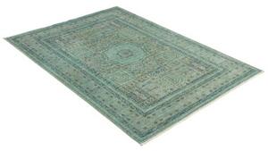 Tappeto Kairo Geometrico Verde Petrolio Blu Scuro 128x178 Cm