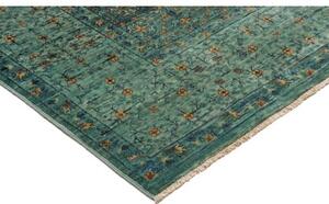 Tappeto Kairo Medaglione Verde Petrolio Ocra 169x233 Cm