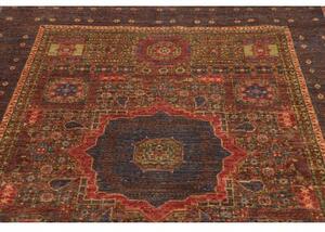 Tappeto Kairo Stilizzato Blu Scuro Rosso Mattone 169x234 Cm