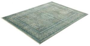Tappeto Kairo Geometrico Verde Petrolio Blu Scuro 128x178 Cm