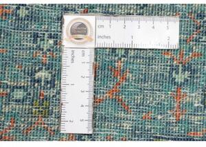 Tappeto Kairo Geometrico Verde Petrolio Blu Scuro 128x178 Cm