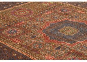 Tappeto Kairo Stilizzato Blu Scuro Rosso Mattone 169x234 Cm