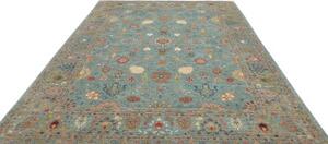 Tappeto Floralia Floreale Azzurro Ruggine 245x342 Cm