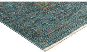 Tappeto Kairo Geometrico Verde Petrolio Ruggine 146x208 Cm