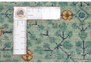 Tappeto Kairo Medaglione Verde Petrolio Ocra 169x233 Cm