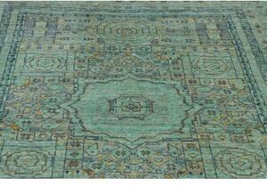 Tappeto Kairo Geometrico Verde Petrolio Blu Scuro 128x178 Cm