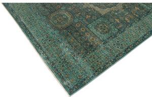 Tappeto Kairo Medaglione Verde Petrolio Ocra 169x233 Cm