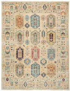 Tappeto Floralia Geometrico Beige Blu 151x200 Cm