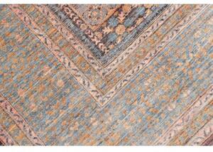 Tappeto Kairo Medaglione Blu Petrolio Beige 276x356 Cm