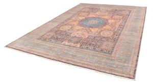 Tappeto Kairo Medaglione Blu Petrolio Beige 276x356 Cm