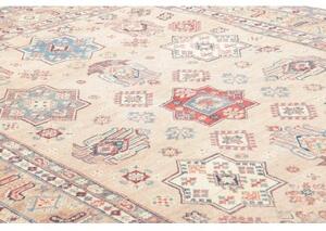 Tappeto Kazak Stilizzato Beige Azzurro 189x272 Cm