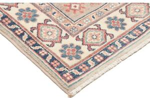 Tappeto Kazak Geometrico Grigio Rosso Mattone 79x125 Cm