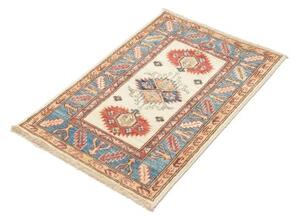 Tappeto Kazak Fine Stilizzato Beige Blu 62x89 Cm