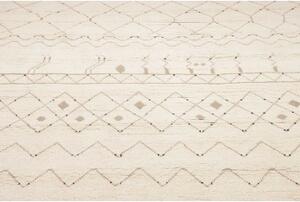Tappeto Berbero Geometrico Avorio Marrone 275x381 Cm