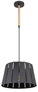 Lampada a sospensione LED RGB, nero marrone, effetto legno, P 35 cm