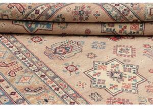 Tappeto Kazak Stilizzato Beige Azzurro 189x272 Cm