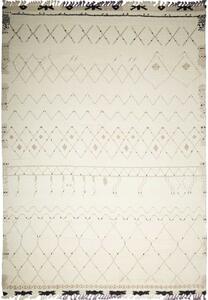 Tappeto Berbero Geometrico Avorio Marrone 275x381 Cm