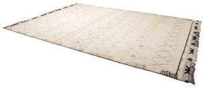 Tappeto Berbero Geometrico Avorio Marrone 275x381 Cm