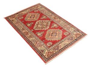 Tappeto Kazak Fine Stilizzato Rosso Mattone Avorio 86x116 Cm