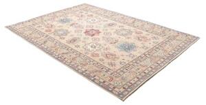 Tappeto Kazak Stilizzato Beige Azzurro 189x272 Cm