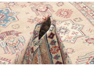 Tappeto Kazak Stilizzato Beige Azzurro 189x272 Cm