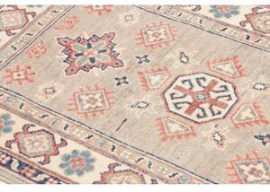 Tappeto Kazak Geometrico Grigio Rosso Mattone 79x125 Cm